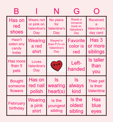 "Find Someone Who" Bingo Card