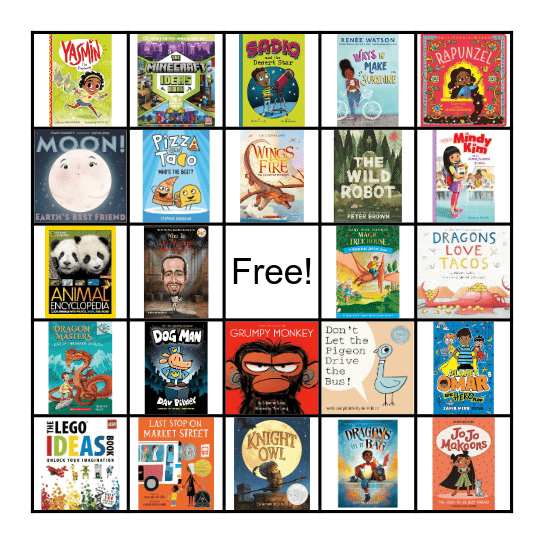 Book Cover Bingo! Bingo Card