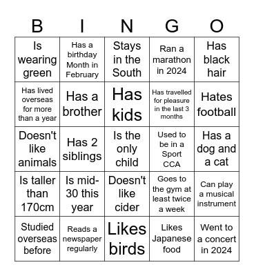 Happy Lunar New Year 🏮 Bingo Card