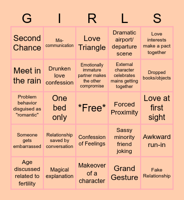 Galentine's Day BINGO Card