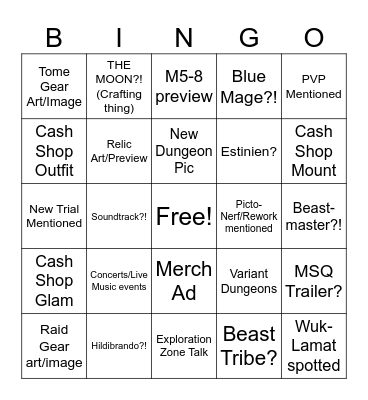 DAS BINGO Card