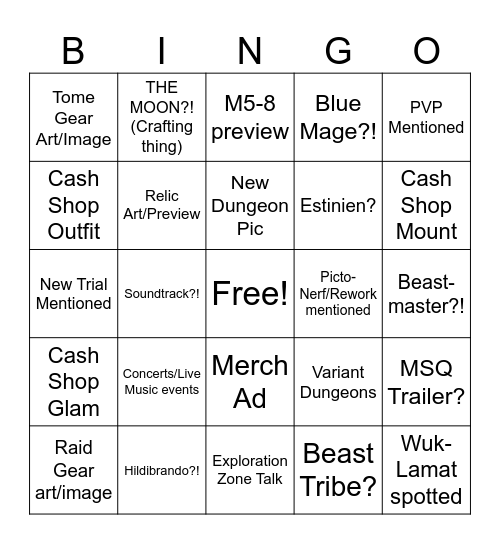 DAS BINGO Card