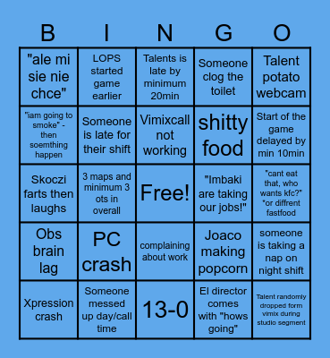 Dallas quali Bingo! Bingo Card