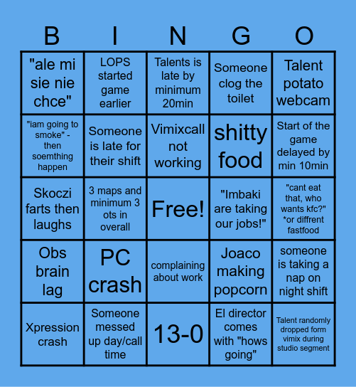 Dallas quali Bingo! Bingo Card