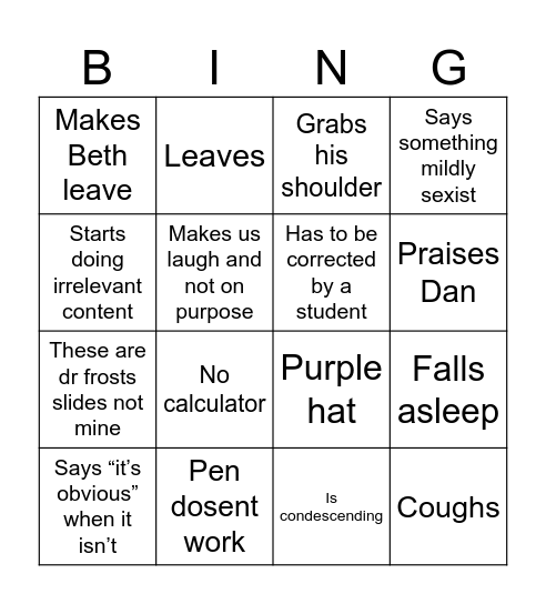 Bingo Card