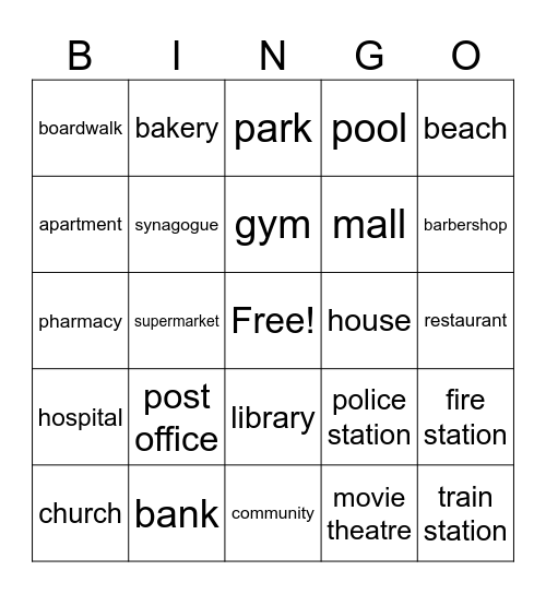 The Community Bingo Card