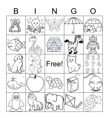 Alphabet Bingo Card