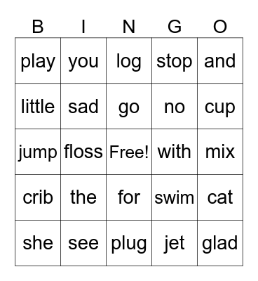 WIN Bingo Card
