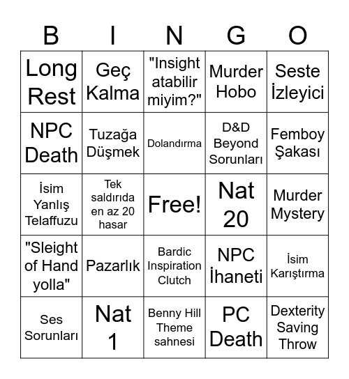 Alpisala Campaign 2 One-Shot Bingo Card