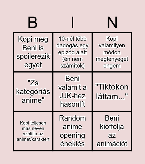 PODIMECAST S2 Bingo Card