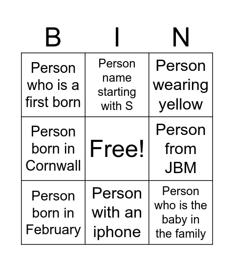 Mining for Treasure Bingo Card