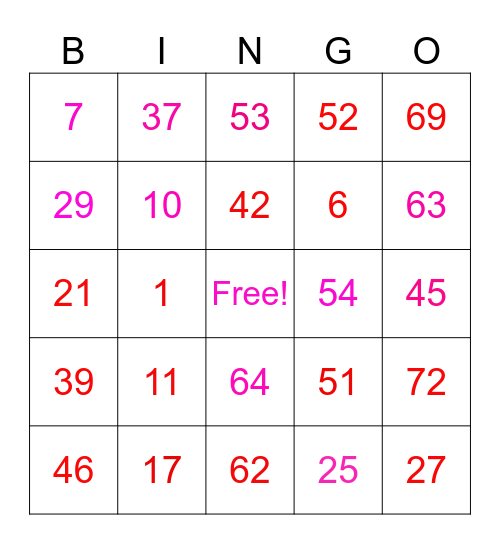 VALENTINE'S DAY Bingo Card