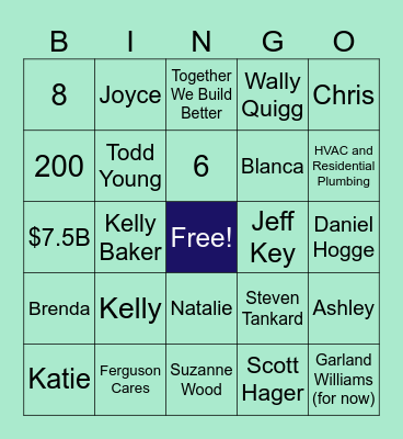 FERGUSON BINGO BONUS ROUND Bingo Card