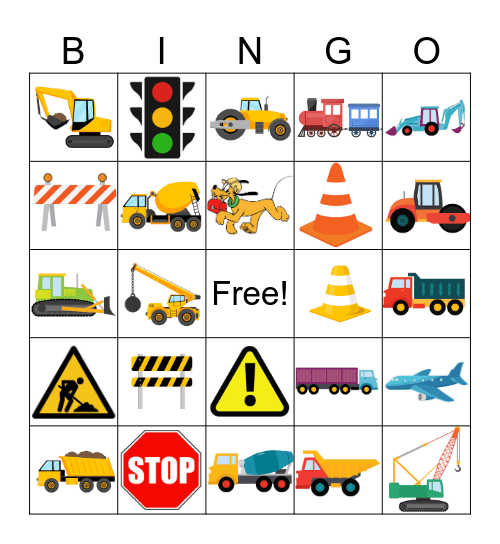 Construction Bingo Card