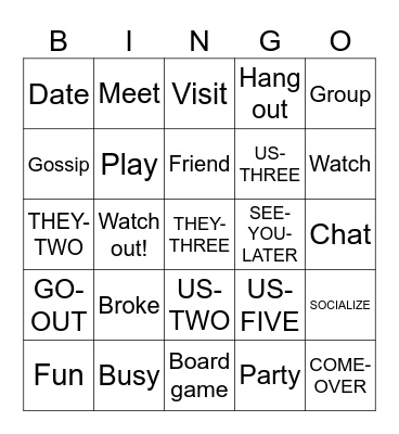 Unit 5.1.1 Bingo Card