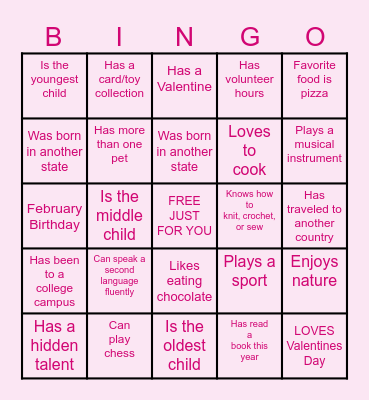Find Someone Who... Bingo Card