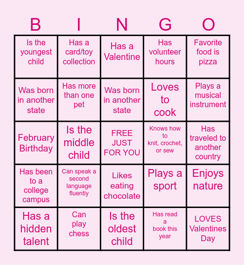 Find Someone Who... Bingo Card