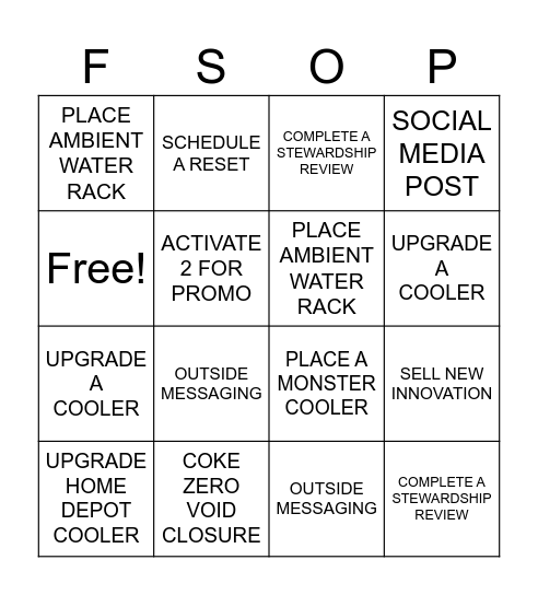 OPAM BINGO Card