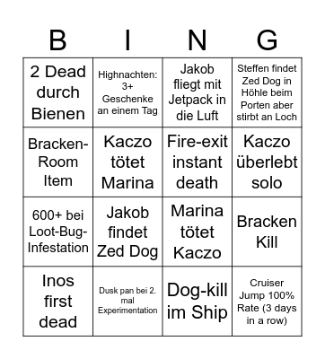 Friends binge-watch Bingo Card