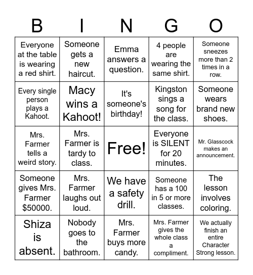 FUTURE READY TAKE 2 Bingo Card