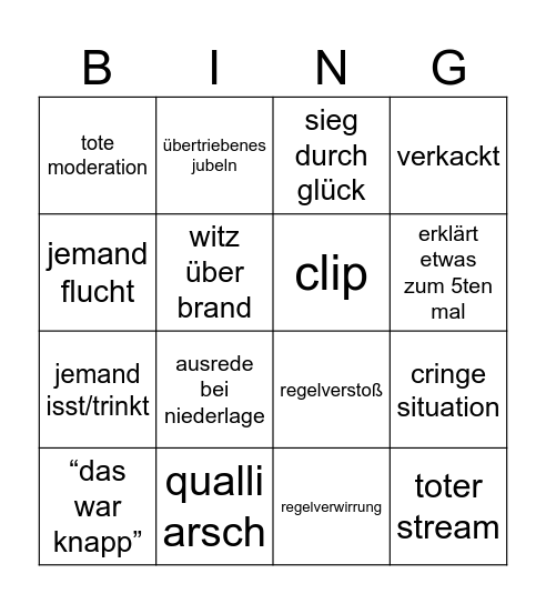 beat the brand Bingo Card
