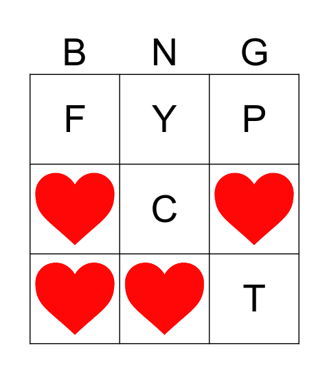Alphabet Bingo Card