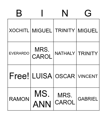 BIRTHDAY BINGO Card