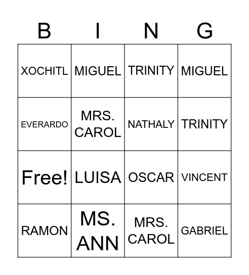 BIRTHDAY BINGO Card