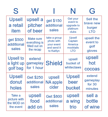 February BINGO Card