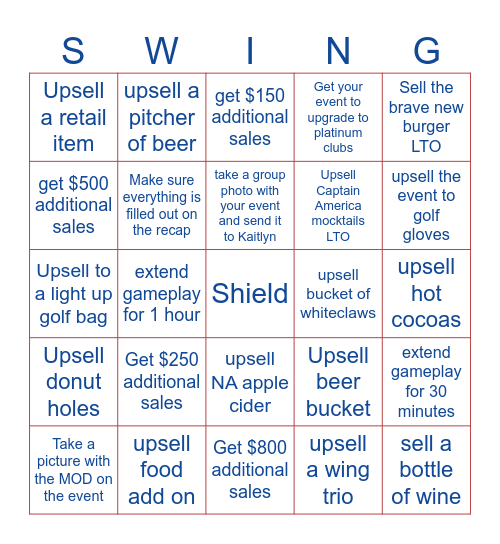 February BINGO Card