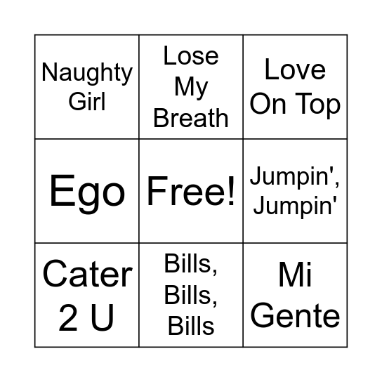 Game Four Bingo Card