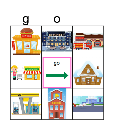 Snow Globe Bingo Card