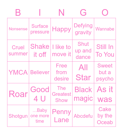 🪩 Penelope’s Birthday 🪩 Bingo Card
