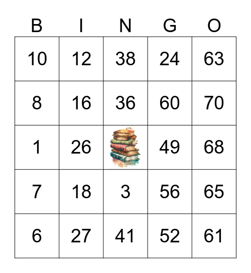 BOOK CLUB Bingo Card