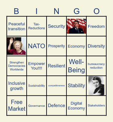 Neoliberal Bingo Card