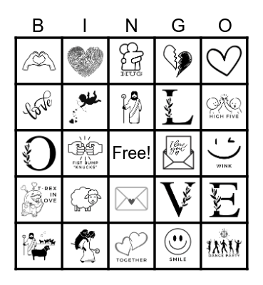 BE MY VALENTINE BINGO Card