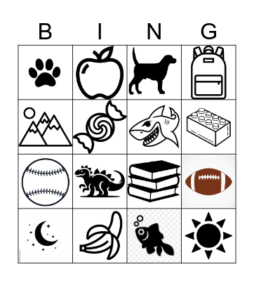 AGAPE PRESCHOOL BINGO Card