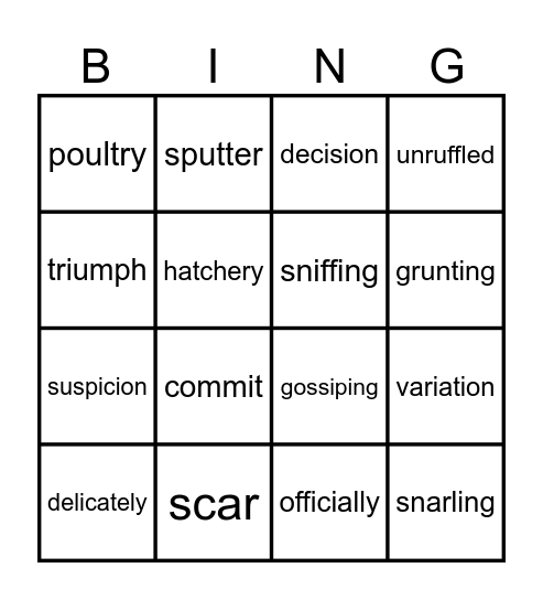 Kira-Kira Bingo Card