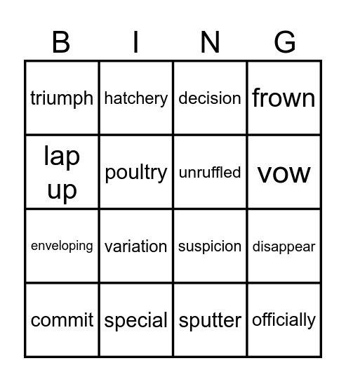 Kira-Kira Bingo Card