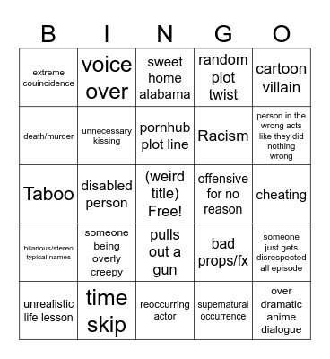 Tommorrow's Teaching Bingo Card