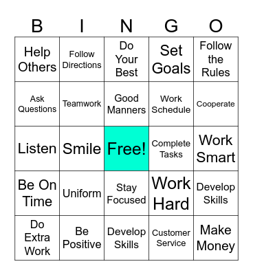 Let's Explore More About Working Card #2 Bingo Card