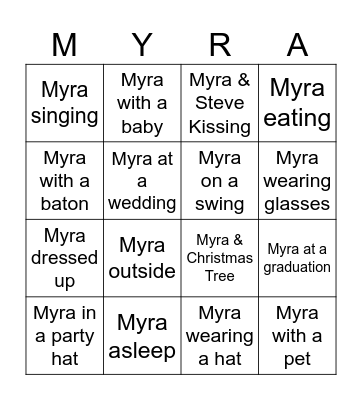 Picture Bingo Card