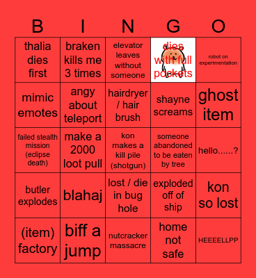 Wefal Bingo Card