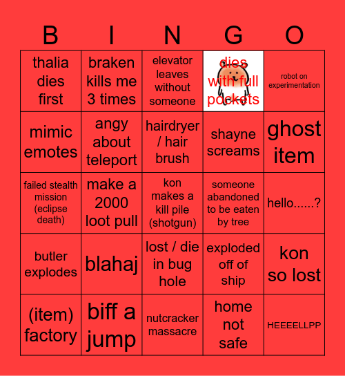 Wefal Bingo Card