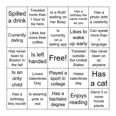 Find the Gust Galantines Bingo Card