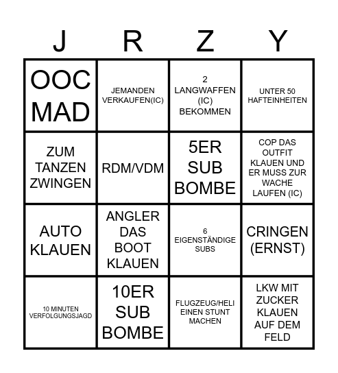 PRO KÄSTCHEN 3000BCOINS Bingo Card