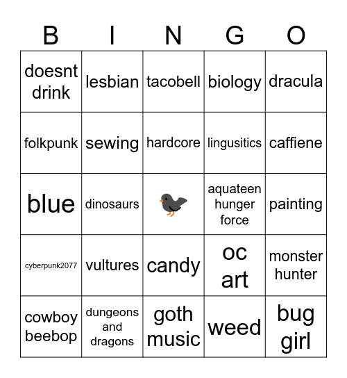 RABZ Bingo Card