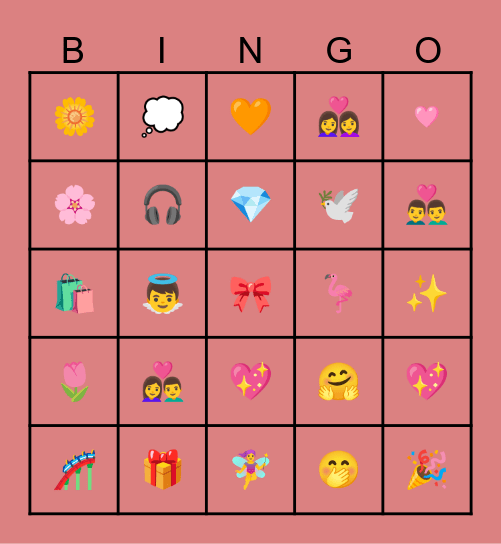 San Valentín Bingo Card