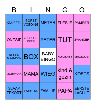 Team meisje Bingo Card