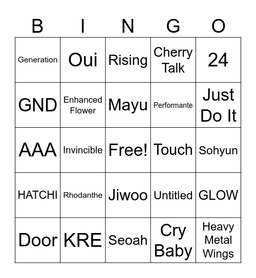 Bingo Card
